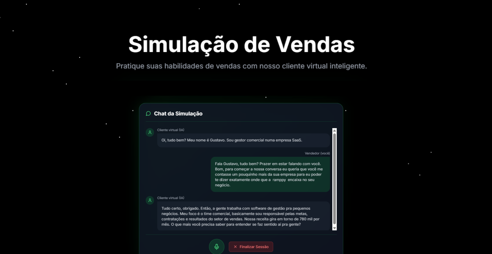 Simulação de Vendas